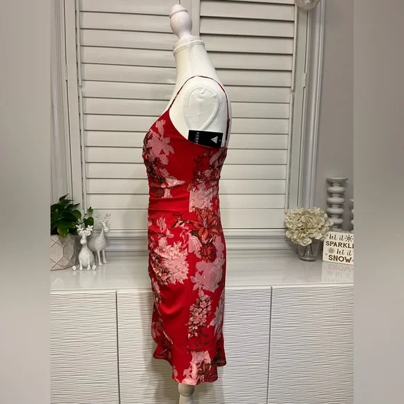 Red Floral Dress - Picture 2 of 6